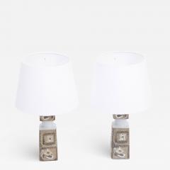 Nils Thorsson Pair of Danish Mid Century Modern table lamps by Nils Thorsson for Fog Morup - 2400221