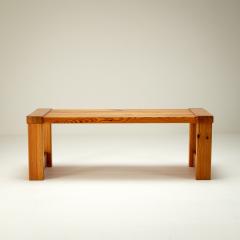 Nils Troed Solid Pine Bench or Coffee Table By Nils Troed for Glasm ster Sweden 1960s - 2375667