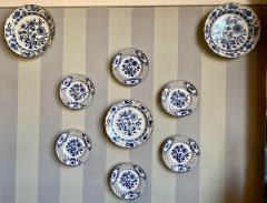 Nine Blue Onion Meissen Show or Wall Plates - 2975778