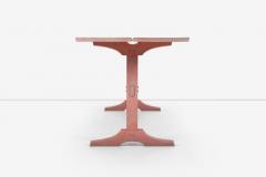 Nine Foot Hand Crafted Free Edge Trestle Table by Don Braden - 2894955