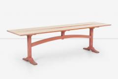 Nine Foot Hand Crafted Free Edge Trestle Table by Don Braden - 2894967