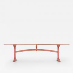 Nine Foot Hand Crafted Free Edge Trestle Table by Don Braden - 2896893