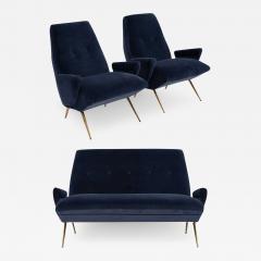 Nino Zoncada Mid Century Italian Sofa and Armchairs by Nino Zoncada Italy 1970 - 2868126