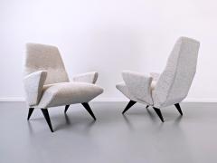 Nino Zoncada Pair of Mid Century Modern Armchairs by Nino Zoncada for Frimar Italy - 2276917