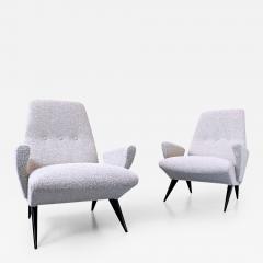 Nino Zoncada Pair of Mid Century Modern Armchairs by Nino Zoncada for Frimar Italy - 2279460