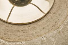 Nis Stougaard Stoneware Rounded Table Lamp by Nis Stougaard Attr Denmark ca 1950s - 4776460