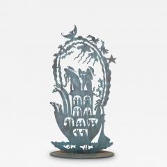 Noahs Ark with Animals Steel Sculpture USA Early 21st C  - 4270233