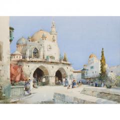 Noel Harry Leaver Orientalist view of a mosque by Leaver - 3464149