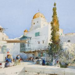 Noel Harry Leaver Orientalist view of a mosque by Leaver - 3464152