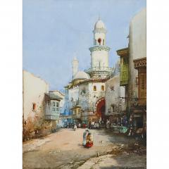 Noel Harry Leaver Pair of Orientalist watercolours of North African street scenes by Leaver - 3386218