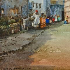 Noel Harry Leaver Pair of Orientalist watercolours of North African street scenes by Leaver - 3386223