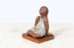 Noel Osheroff Noel Osheroff Ceramic Girl Figure Sculpture for Robert Maxwell Studio - 2694237