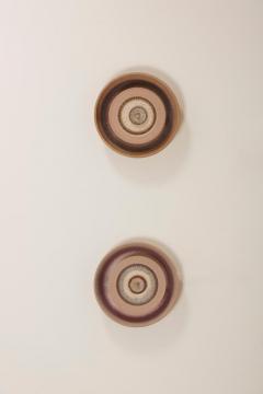 Noomi Backhausen Pair of Huge Ceramic Wall Lights by Noomi Backhausen Poul Brandborg for S holm - 1098331