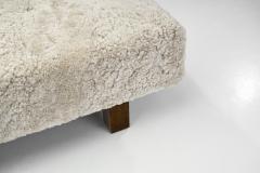 Nordic Modern Daybed in Sheepskin Scandinavia ca 1950s - 2486417