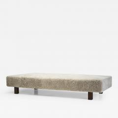 Nordic Modern Daybed in Sheepskin Scandinavia ca 1950s - 2492549