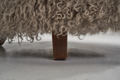 Nordic Modern Lounge Chairs in Mongolian Shearling Finland ca 1950s - 2947640