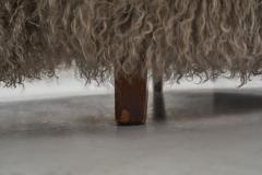 Nordic Modern Lounge Chairs in Mongolian Shearling Finland ca 1950s - 2947641