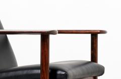 Nordic Modern Sculpted Rosewood Reclining Lounge Chair - 2885484