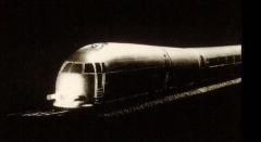 Norman Bel Geddes Norman Bel Geddes Streamlined Railway Train Model ca 1930 33 Art Deco - 4320656