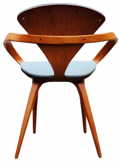 Norman Cherner Norman Cherner Pretzel Armchair for Plycraft Walnut Upholstery 1960s MCM Classic - 2699607