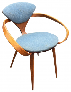 Norman Cherner Norman Cherner Pretzel Armchair for Plycraft Walnut Upholstery 1960s MCM Classic - 2699652