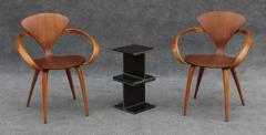 Norman Cherner Professionally Restored Norman Cherner Plycraft Vintage Pretzel Walnut Armchairs - 3387637