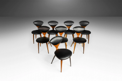 Norman Cherner Set of Eight 8 Dining Chairs by Norman Cherner for Plycraft USA c 1964 - 2554501