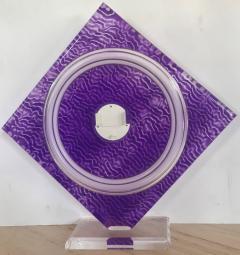 Norman Mercer Amethyst Acrylic Sculpture  - 947814