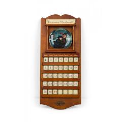 Norman Rockwell American Mid Century Porcelain Plate and Tile Wooden Wall Calend - 4709076