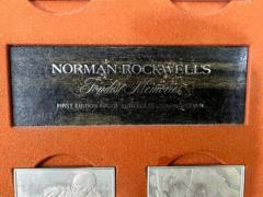 Norman Rockwells Fondest Memories First Edition Proof Set Solid Sterling Silver - 2873081