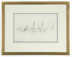 Norman Wilkinson Two Norman Wilkinson drawings of the International Races Cowes 1921 - 3020577