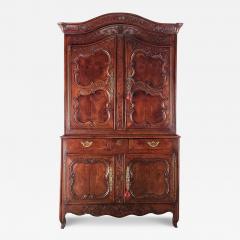 Normandy Walnut Buffet Deux Corps France circa 1780 - 3917303