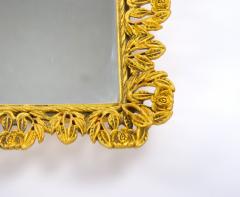 North American Gilt Metal and Mirrored Vanity or Serving Tray 1970s - 4823098