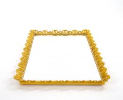 North American Gilt Metal and Mirrored Vanity or Serving Tray 1970s - 4823102
