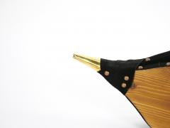 North American Hand Carved Brass Wood Fireplace Bellows Tool - 4553213