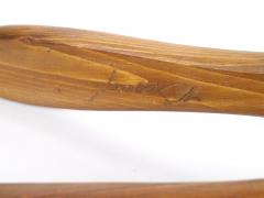 North American Hand Carved Wood Brass Fireplace Bellows - 4553192