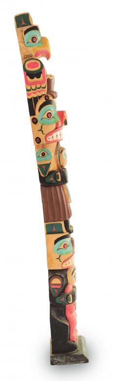 North Western style Carved Totem Pole - 4520108