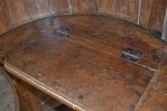 Northern European Baroque 17th Century Barrel Back Seat or pew - 506462