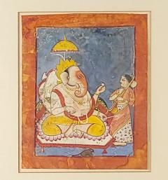 Northern Indian Painting Scene of Lord Ganesh 19th Century - 3243776