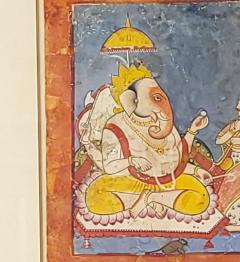 Northern Indian Painting Scene of Lord Ganesh 19th Century - 3243777