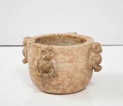 Northern Italian 17th Century Marble Mortar with Carved Owl Decoration - 2479226