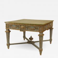 Northern Italian Neo Classic Faux Marble Center Table - 1428185