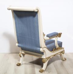 Northern Italian Painted and Parcel Gilt Empire Chaise - 2348189