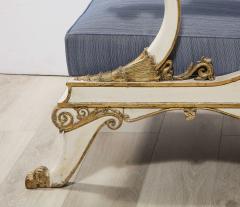 Northern Italian Painted and Parcel Gilt Empire Chaise - 2348196