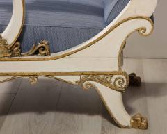 Northern Italian Painted and Parcel Gilt Empire Chaise - 2348199