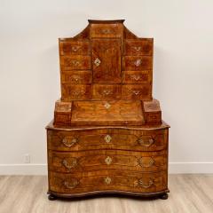 Northern Italian Secretary Baroque Period Inlaid Walnut Circa 1730 - 1566373
