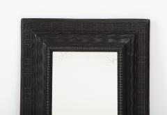 Northern Italian ripple and wave carved and ebonized mirror frame - 1013229