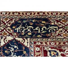 Northwest Persian Silk Heriz Carpet Rug Circa 1820 1875 Ghadjar Dynasty - 3202177