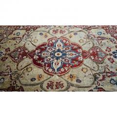 Northwest Persian Silk Heriz Carpet Rug Circa 1820 1875 Ghadjar Dynasty - 3202191