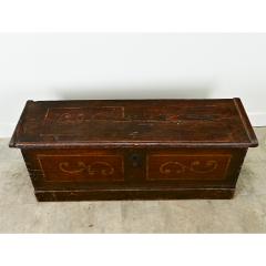 Norwegian 18th Century Pine Painted Coffer - 3696768